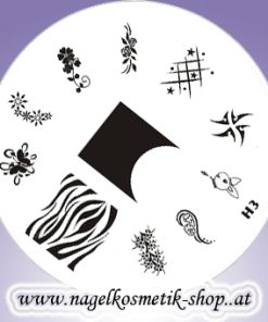 Nail Art Stamping Schablone H 3