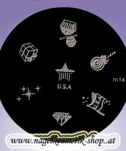Nail Art Stamping Schablone M 14