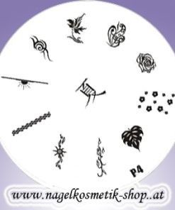 Nail Art Stamping Schablone P 4