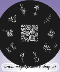 Nail Art Stamping Schablone S 3