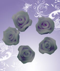 3D-Fimo-Blumen Lila