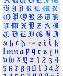 3D Sticker ABC-Blau