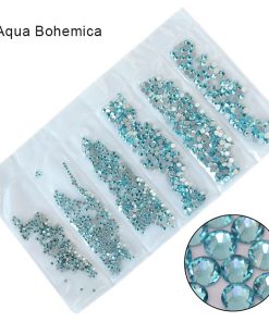 Crystal Strasssteine -Aqua-Bohemica