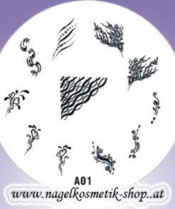 Stamping Schablone  A-01