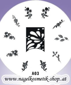 Stamping Schablone  A-03
