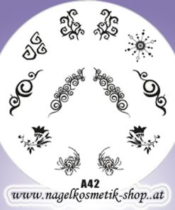 Stamping Schablone  A-42