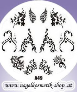 Stamping Schablone  A-49