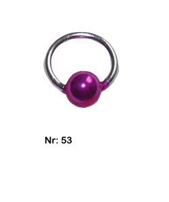 Nagelpiercing-Kugel-pink Nr: 53