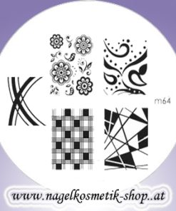 Nail Art Stamping Schablone M 64