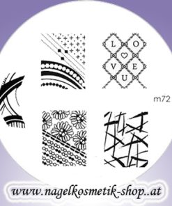 Nail Art Stamping Schablone M 72