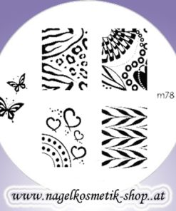 Nail Art Stamping Schablone M 78