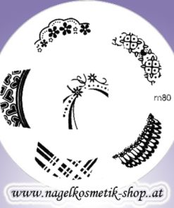 Nail Art Stamping Schablone M 80