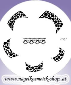 Nail Art Stamping Schablone M 87