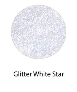 Glitter White Star 5g